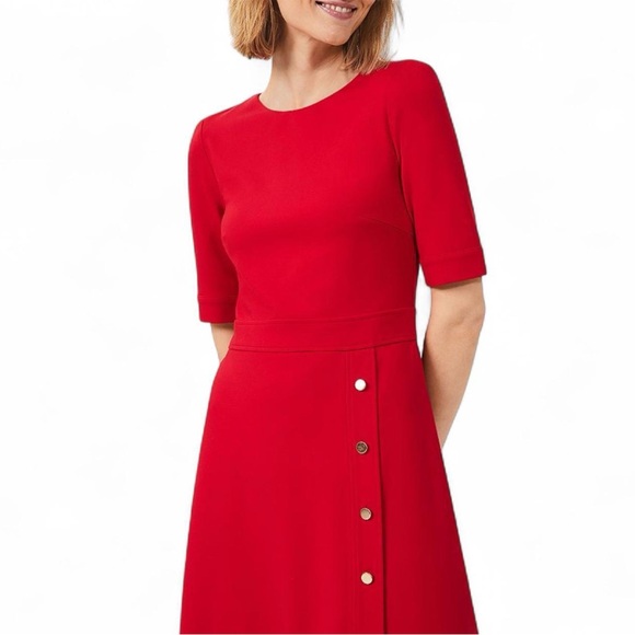 Hobbs London Anela Dress In Flag Red Size US 14 - Picture 11 of 16